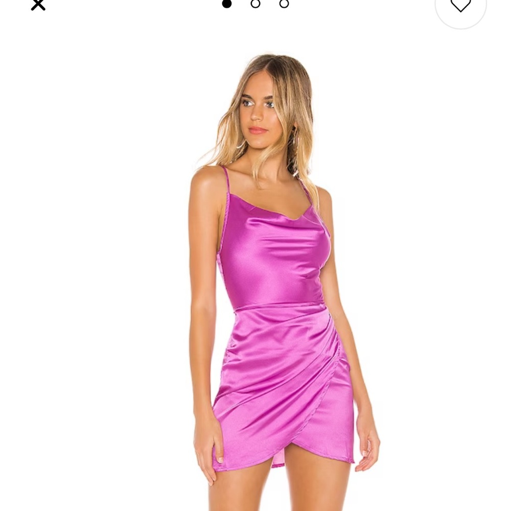 NEW // Superdown Arezo Cowl Wrap Dress in Purple